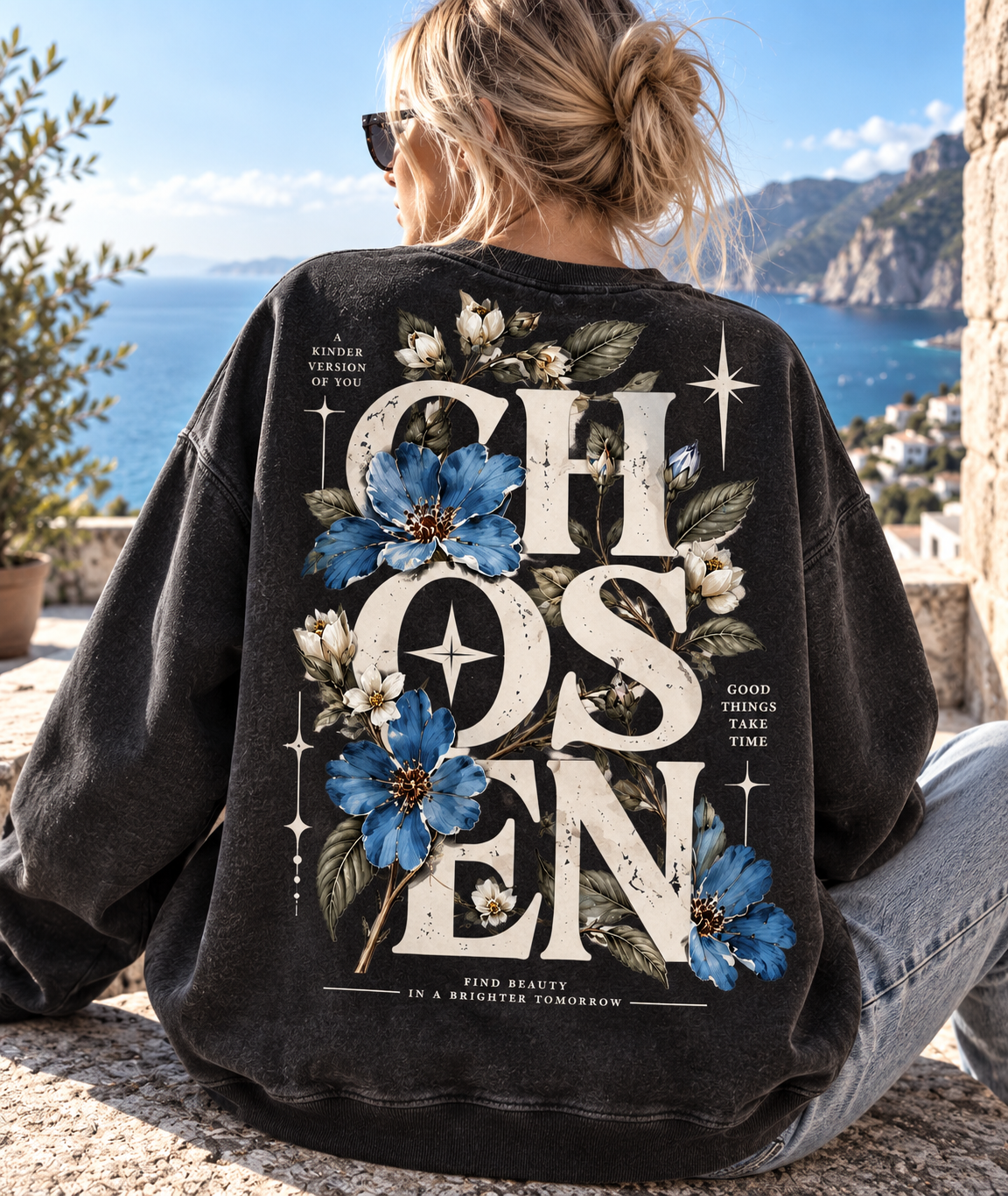 CHOSEN Floral Vintage Sweatshirt