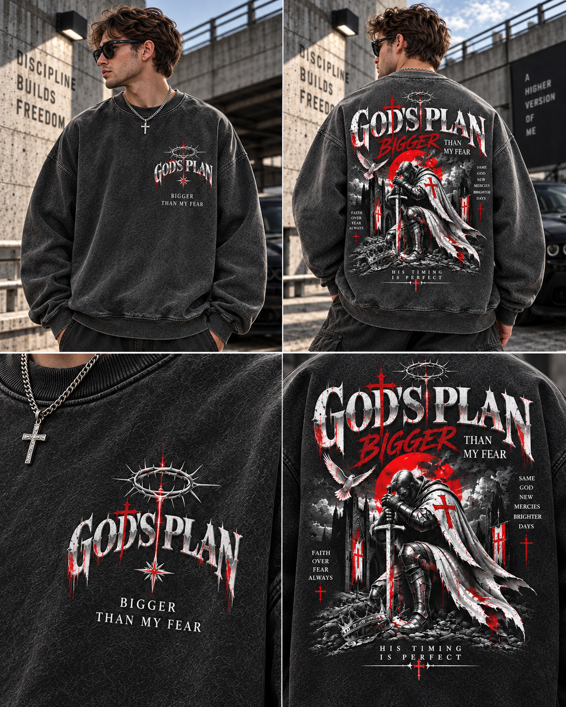 God’s Plan Vintage Faith Sweatshirt