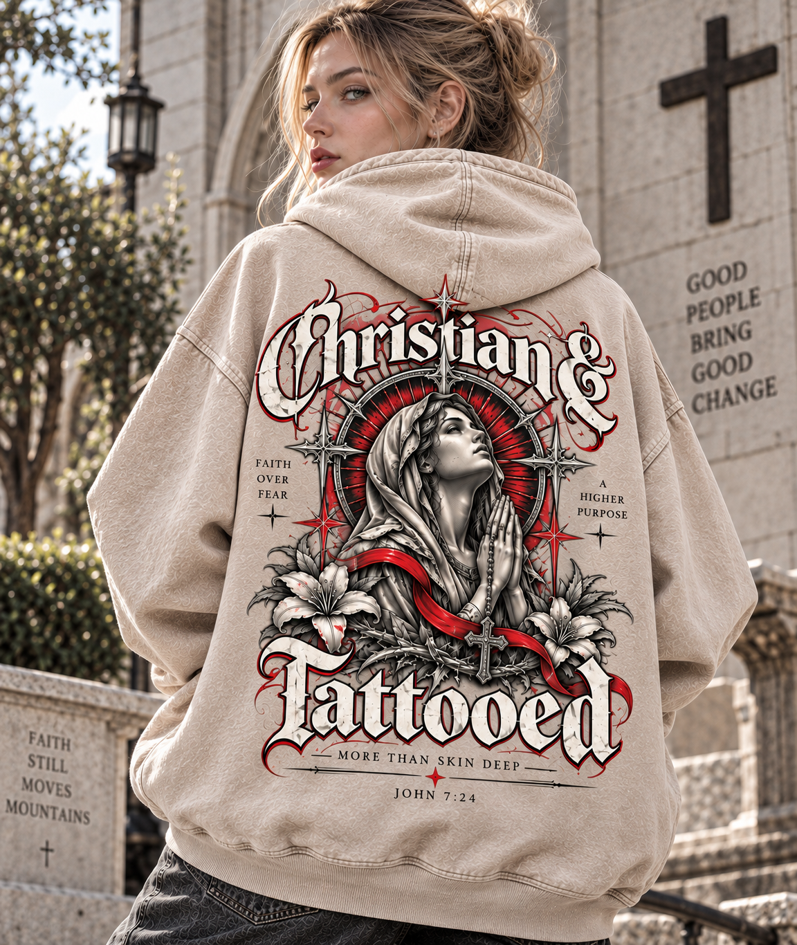 Christian & Tattooed – Vintage Faith Hoodie