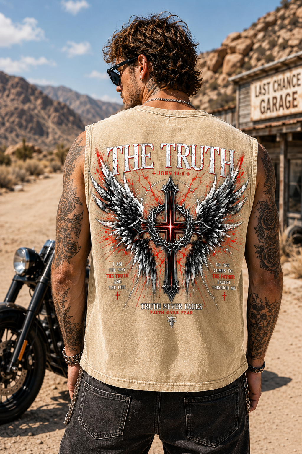 The Truth Washed Black Muscle Tee