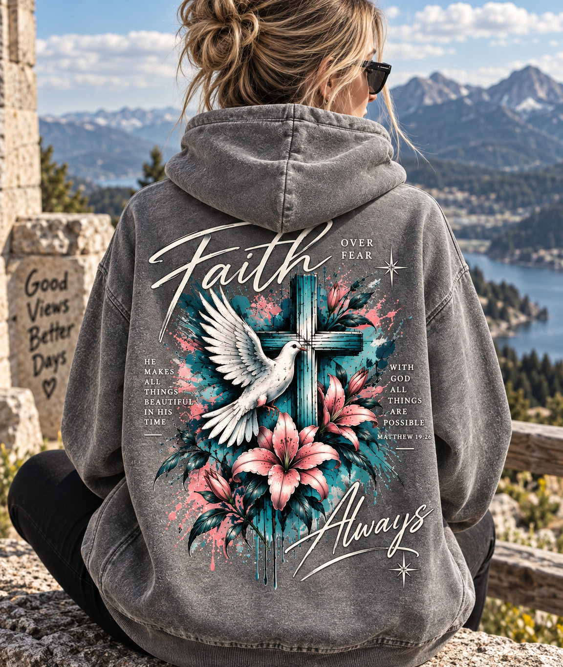 Faith Over Fear Hoodie – Vintage Christian Streetwear