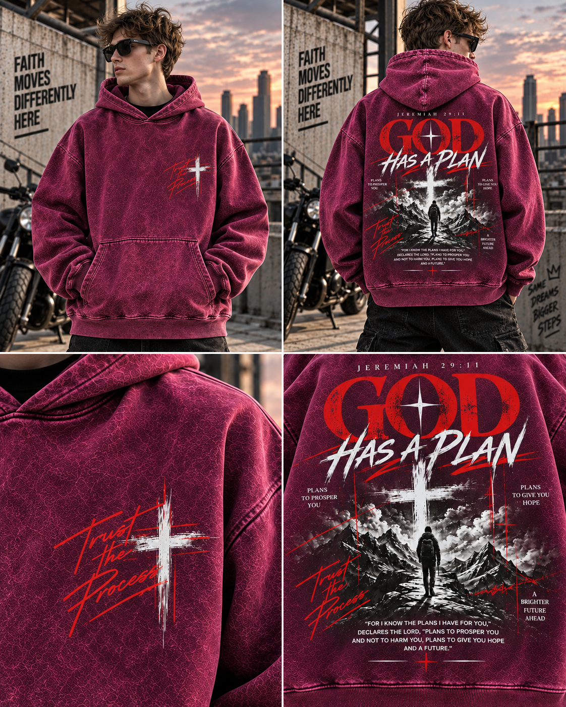 GOD Has a Plan – Vintage Faith Hoodie
