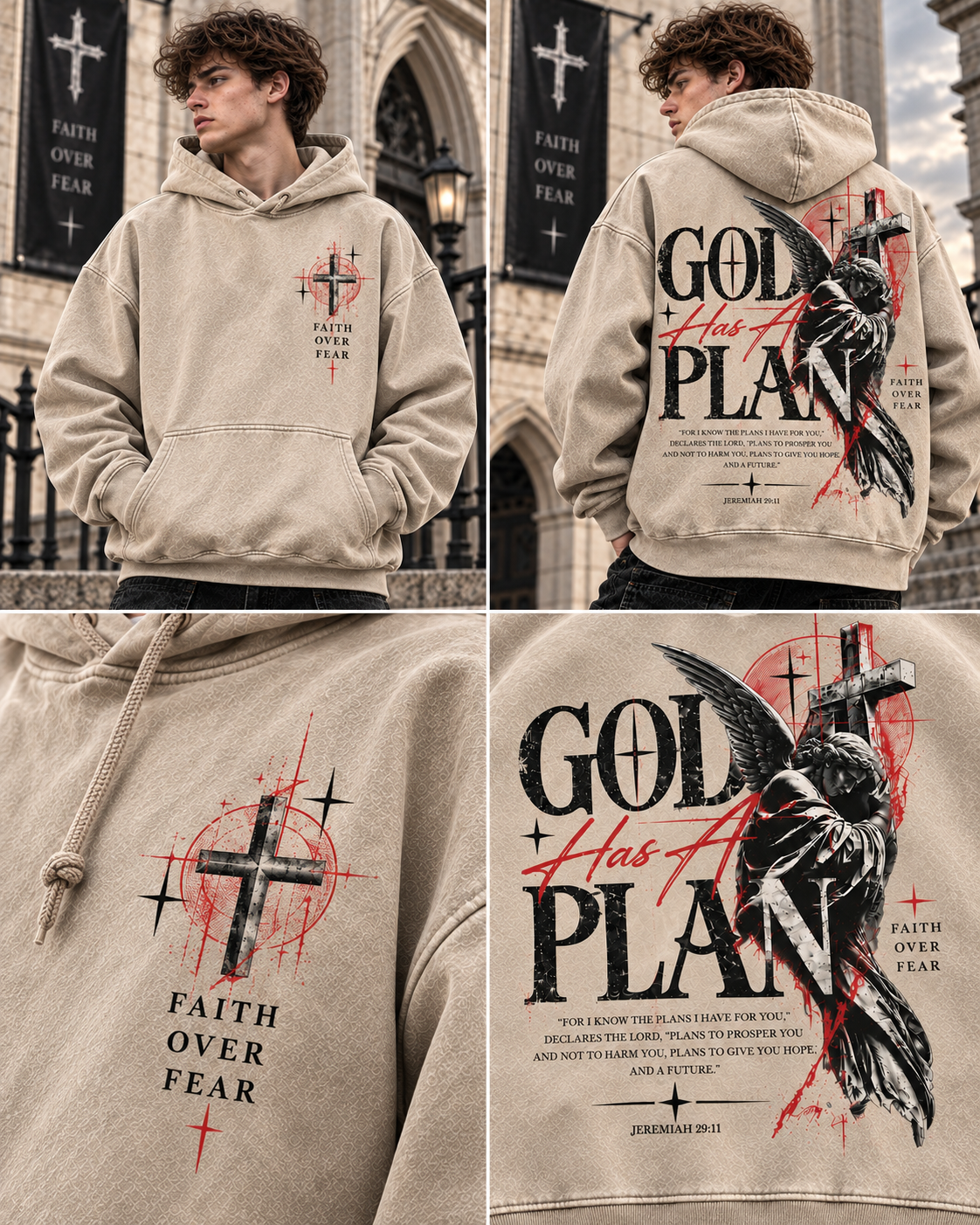 GOD Has A Plan – Faith Over Fear Hoodie