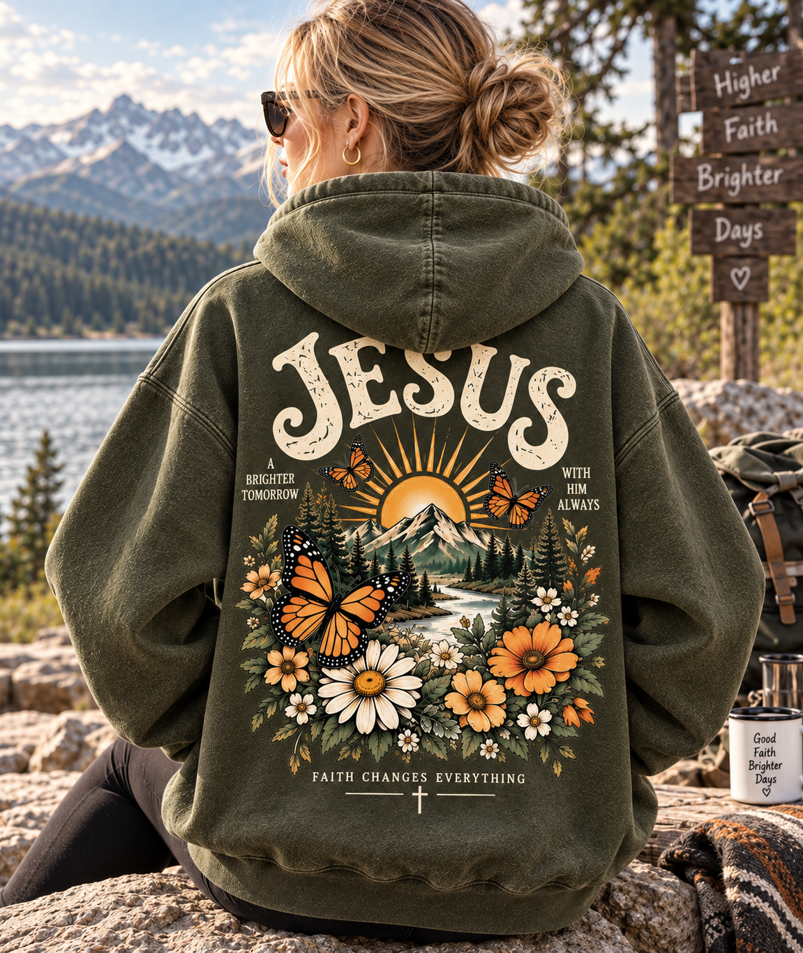 Jesus Faith & Brighter Days Hoodie