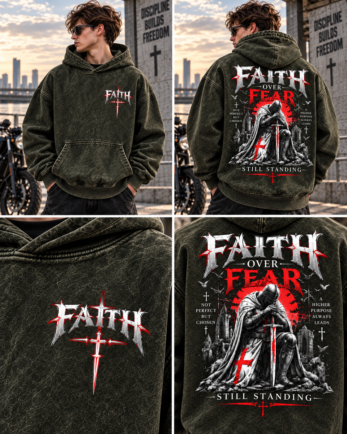 Faith Over Fear – Still Standing Hoodie