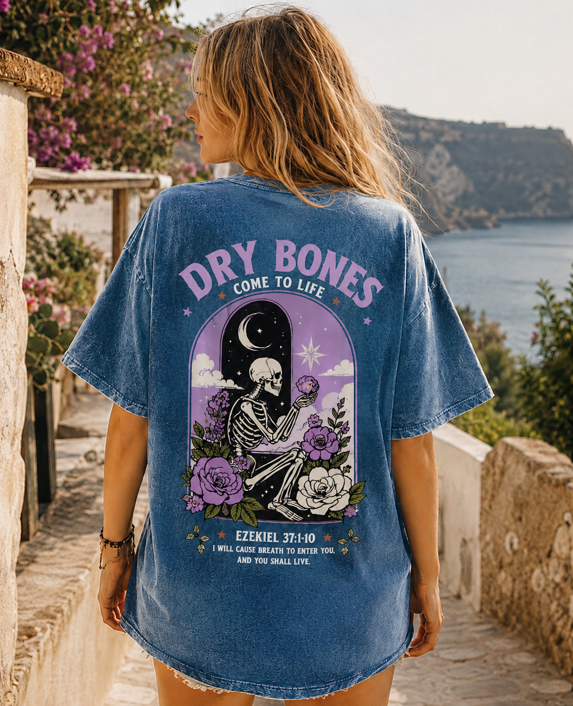 Dry Bones Come To Life Vintage Washed T-Shirt