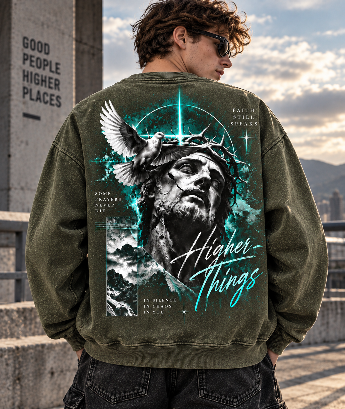 Higher Things Vintage Graphic Sweatshirt