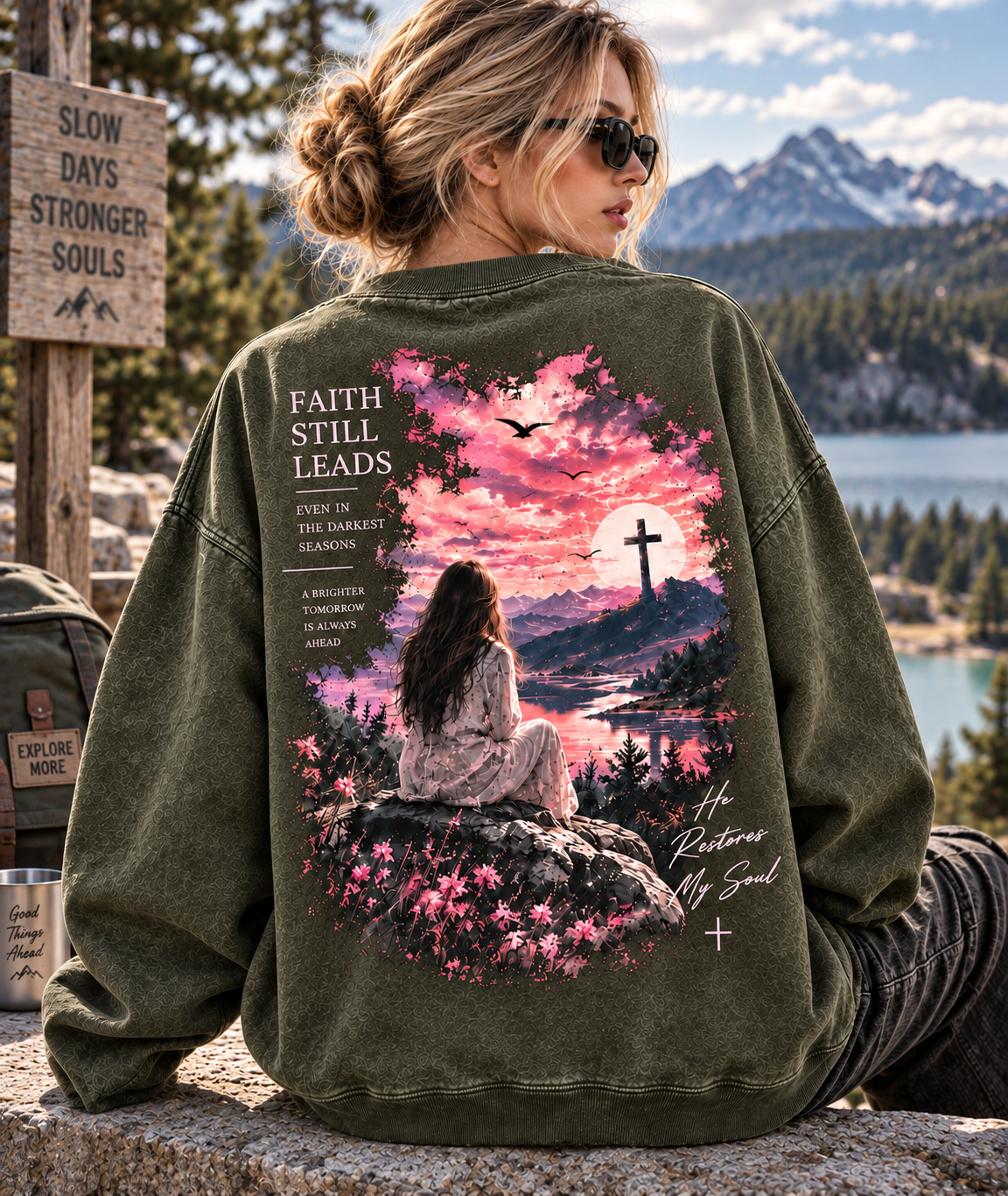 Faith Still Leads – Vintage Faith Sweatshirt