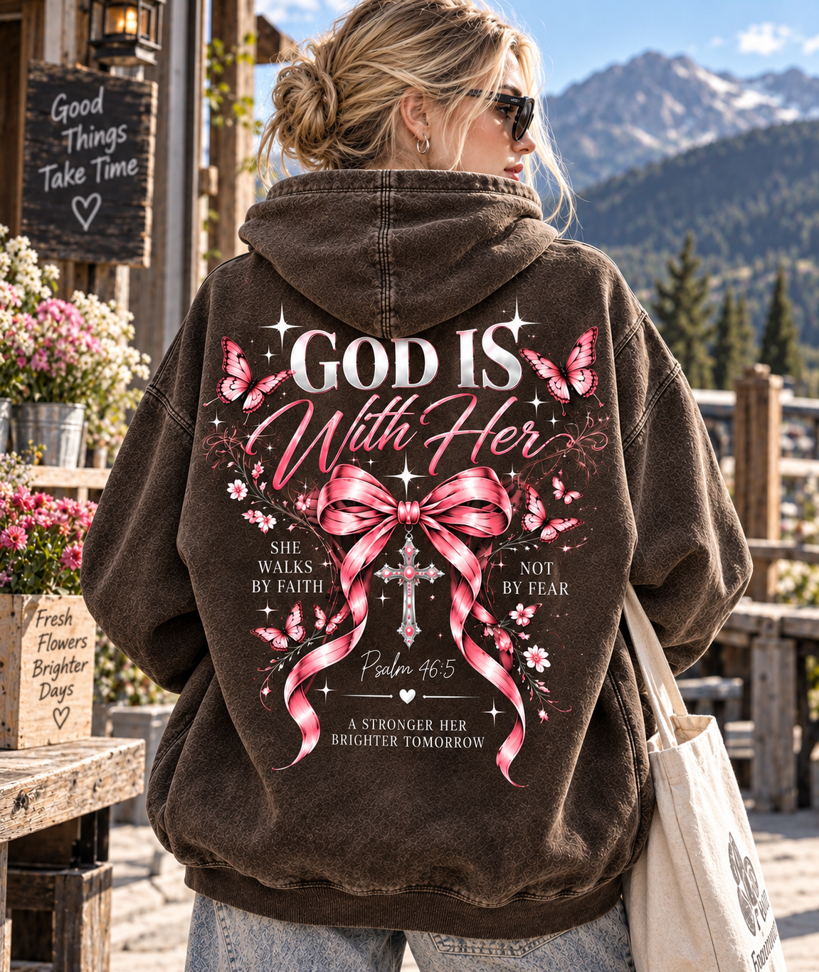 GOD Is With Her – Faith & Grace Hoodie