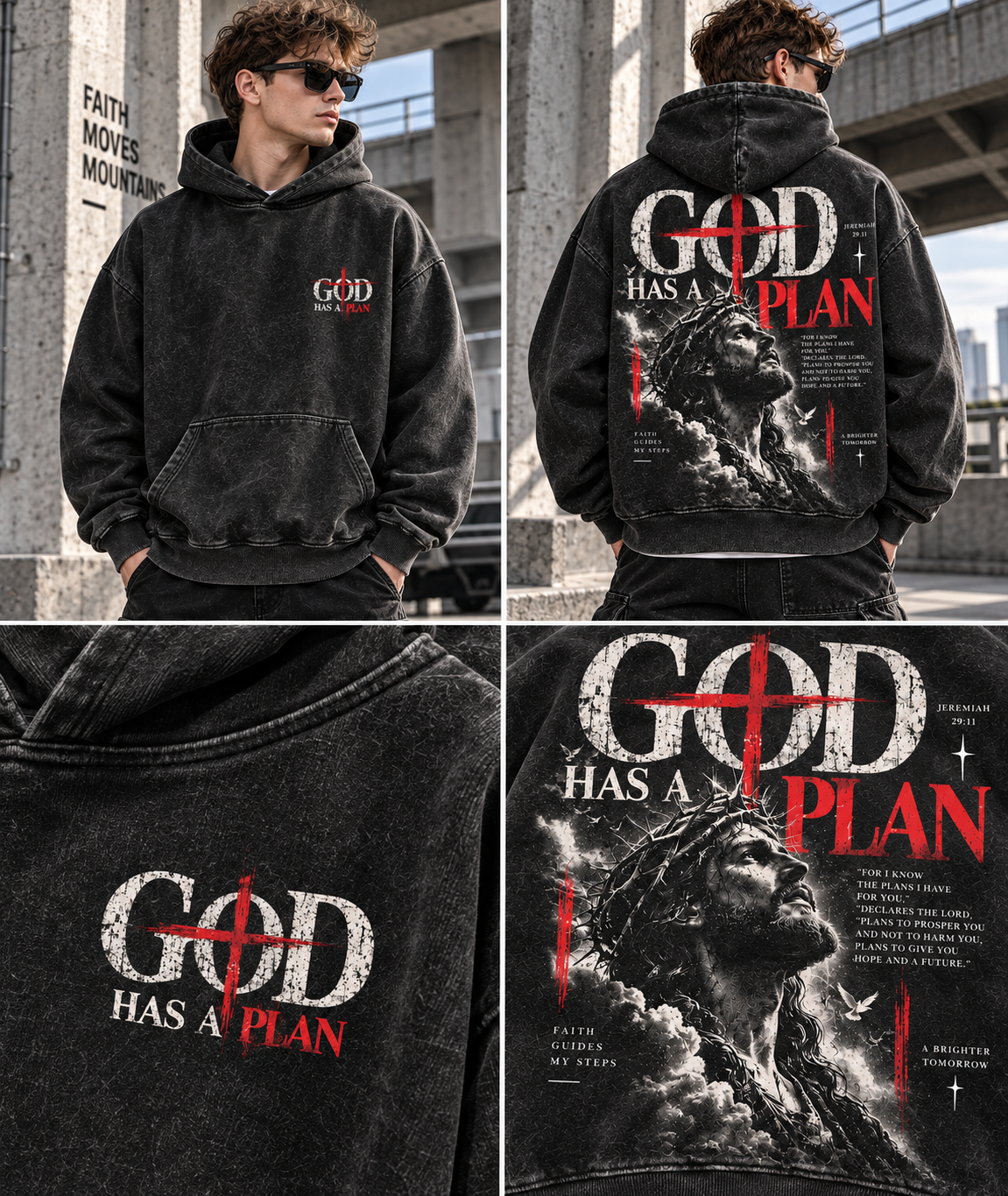GOD Has a Plan – Vintage Faith Hoodie