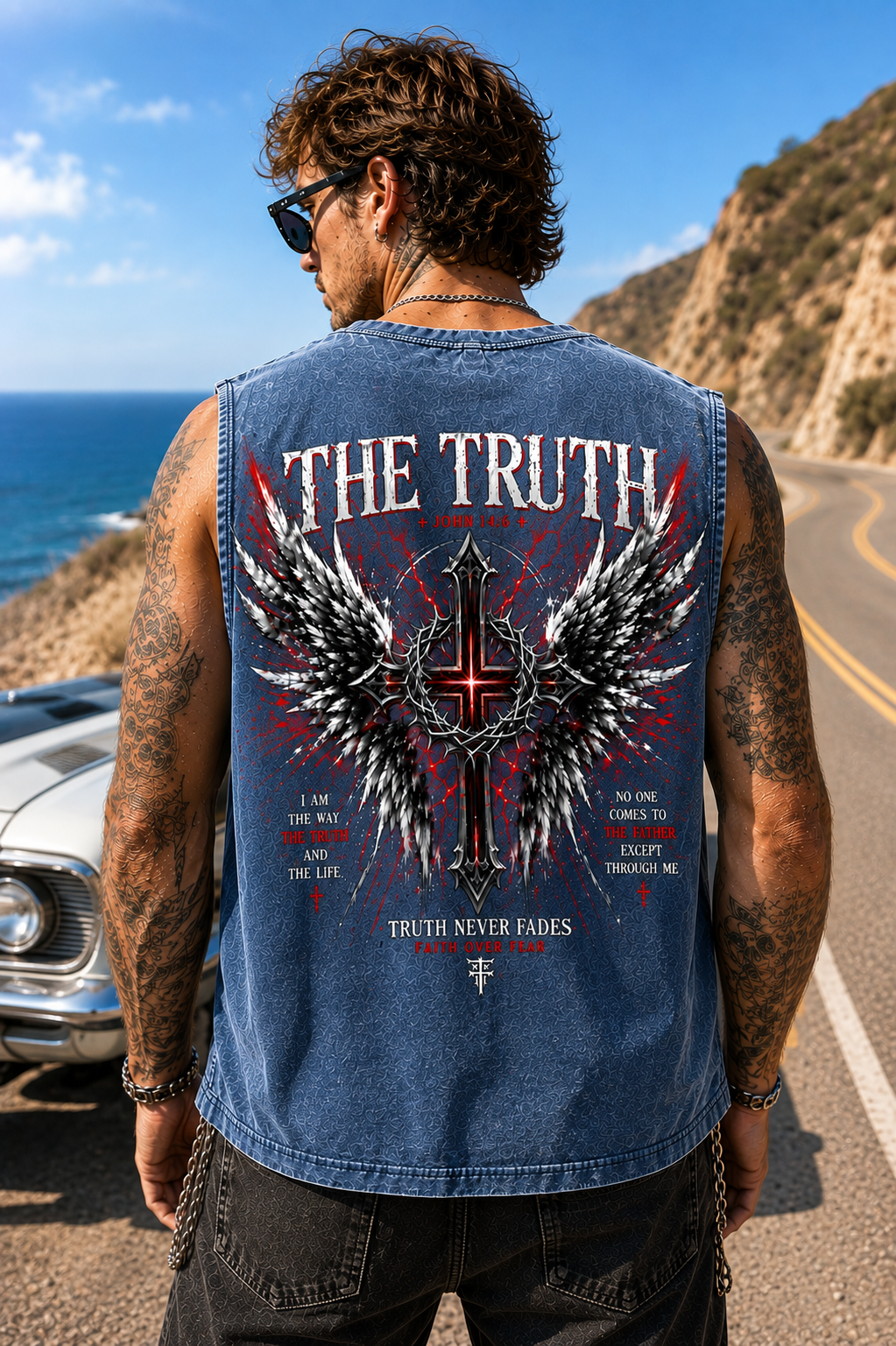 The Truth Washed Black Muscle Tee