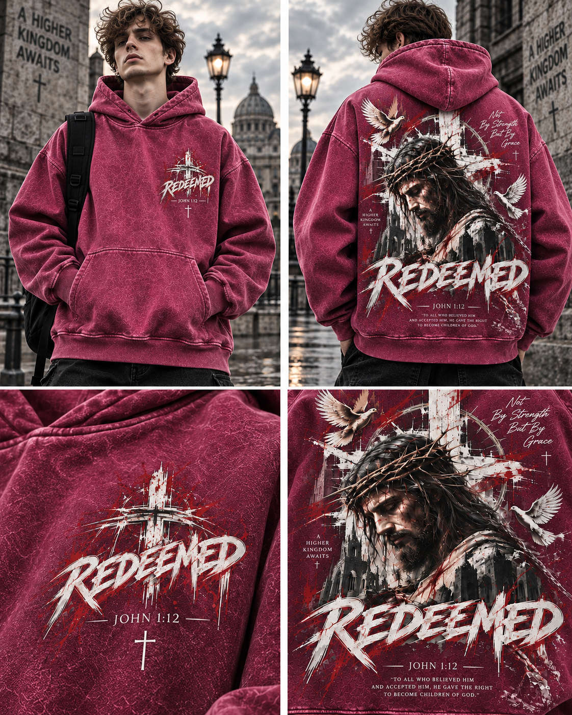 REDEEMED Faith Oversized Hoodie