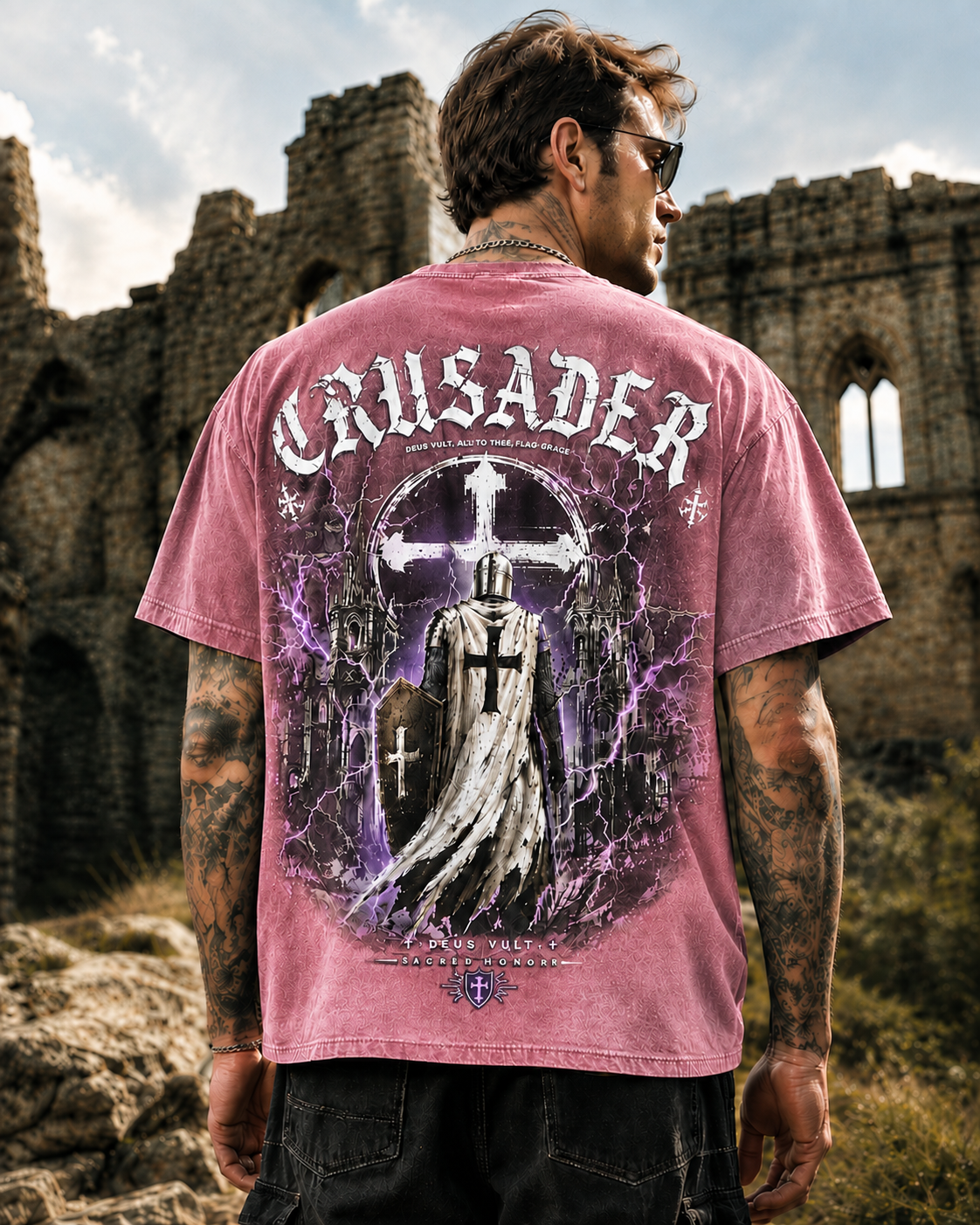 Vintage Crusader Oversized T-Shirt