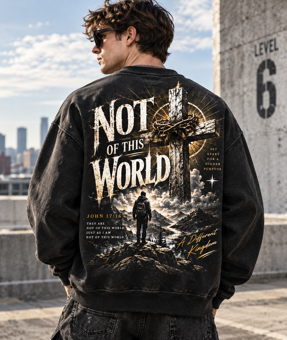 Not of This World – Vintage Faith Sweatshirt