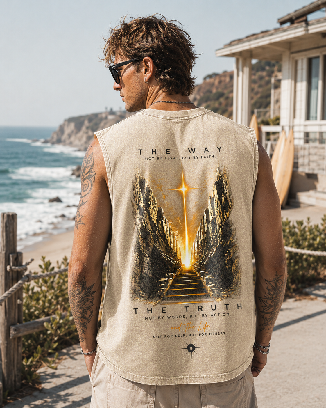 Faith Over Sight Washed Tank