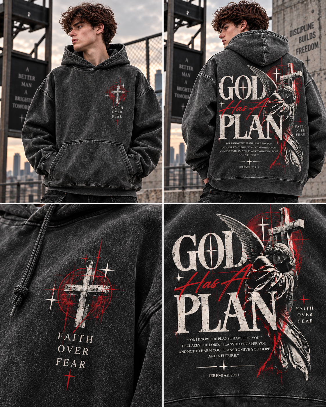 GOD Has A Plan – Faith Over Fear Hoodie