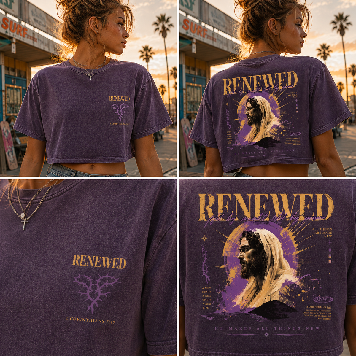 RENEWED Faith Graphic Crop Tee