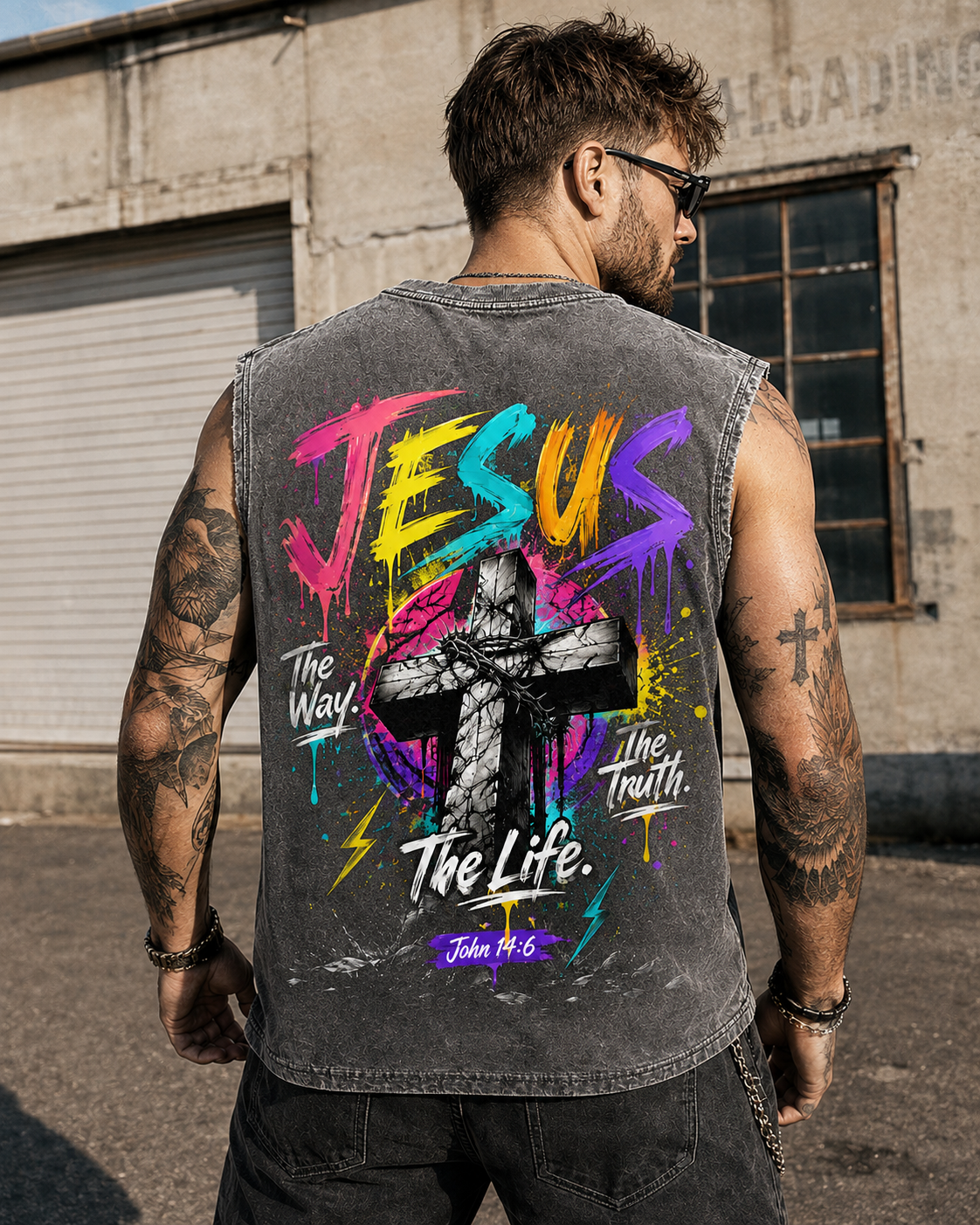 JESUS Vintage Wash Tank Top – Faith Streetwear