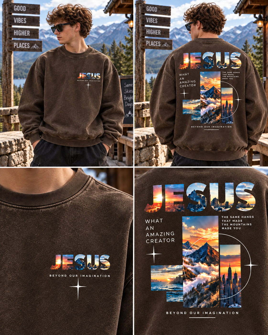 Jesus Beyond Imagination – Vintage Graphic Sweatshirt