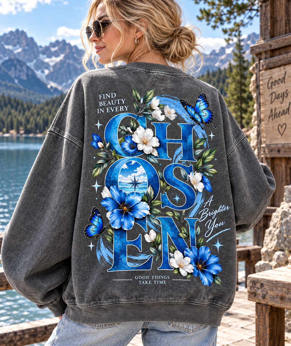Chosen – A Brighter You Vintage Sweatshirt