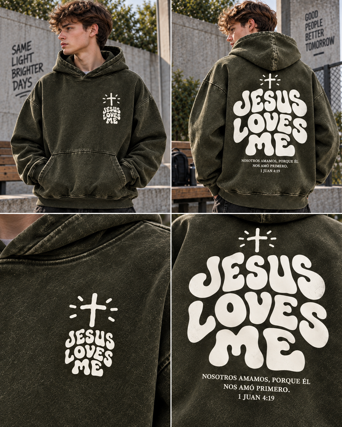 Jesus Loves Me – Vintage Faith Hoodie