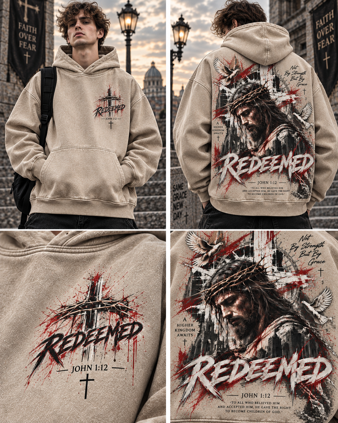 REDEEMED Faith Oversized Hoodie