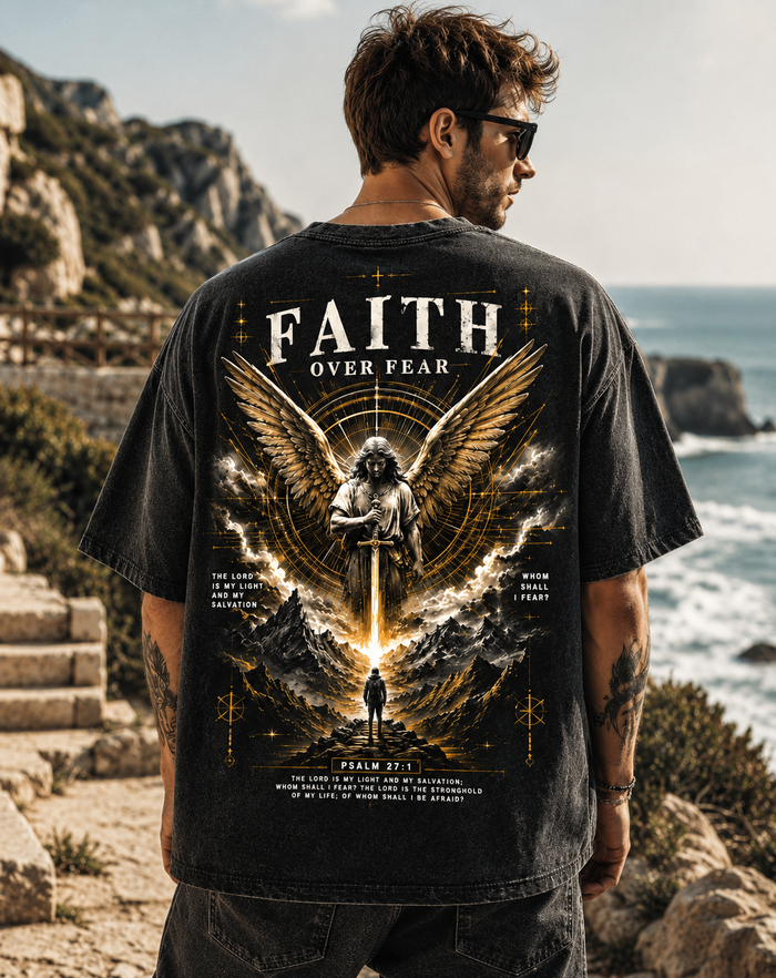 Faith Over Fear – Vintage Graphic T-Shirt
