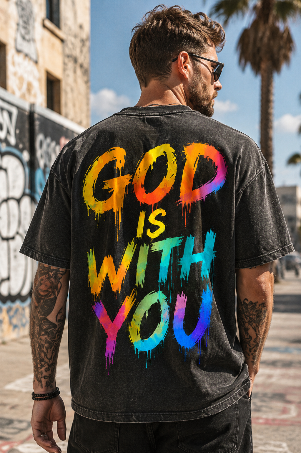 "God Is With You" Vintage T-Shirt
