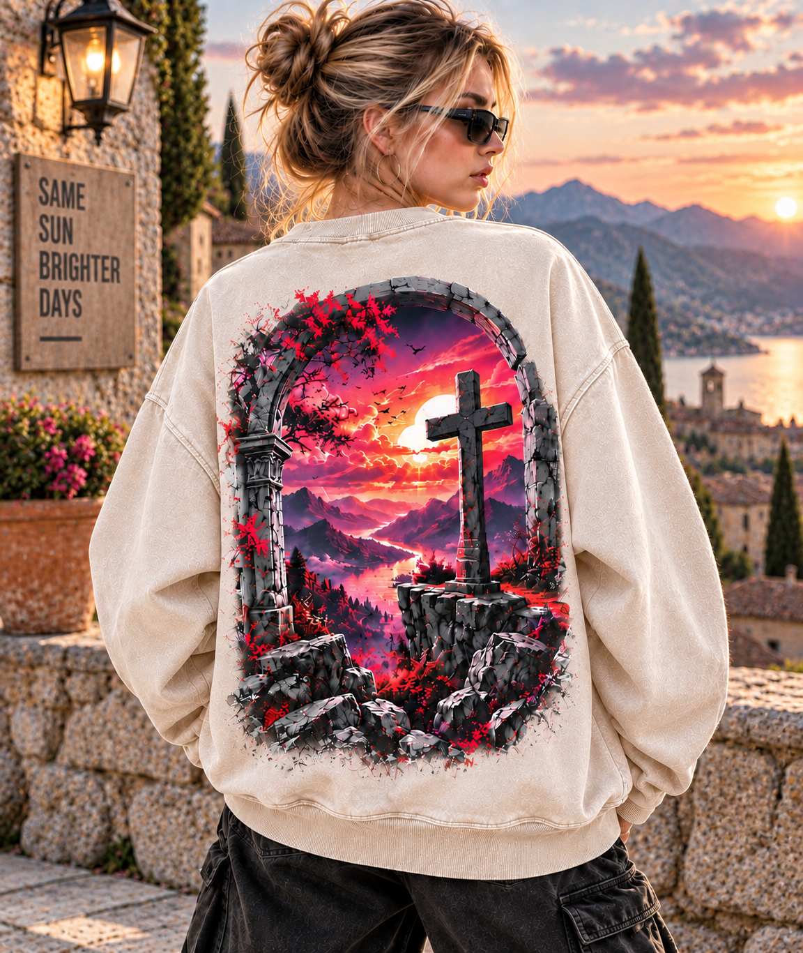 A Brighter Tomorrow – Vintage Cross Sweatshirt