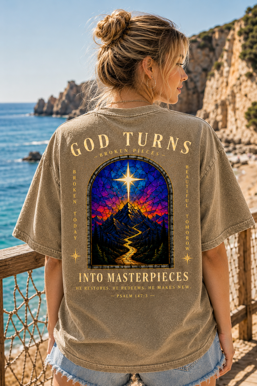 God Turns Into Masterpieces – Vintage Faith Tee