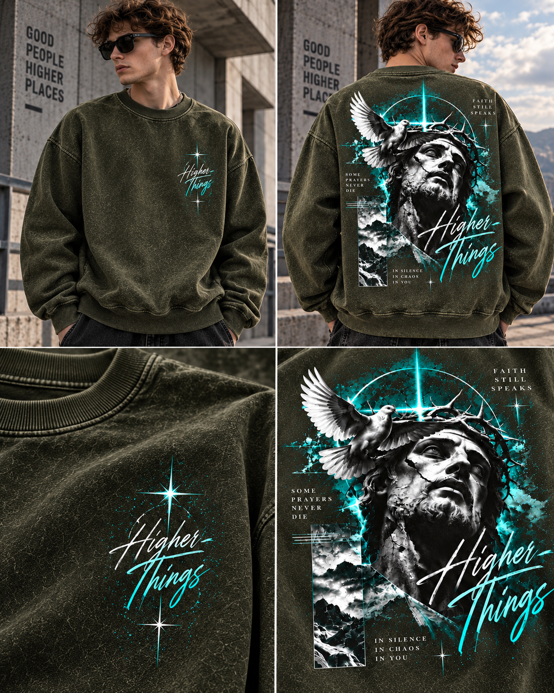 Higher Things Vintage Graphic Sweatshirt