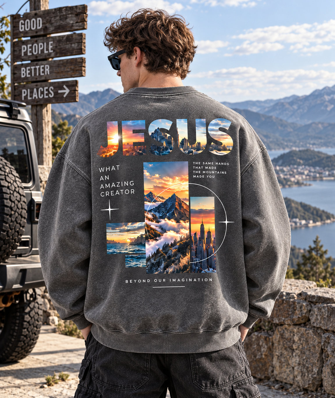 Jesus Beyond Imagination – Vintage Graphic Sweatshirt
