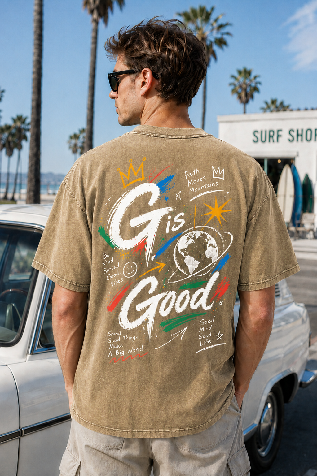 G Is Good Vintage Graphic Oversized T-Shirt