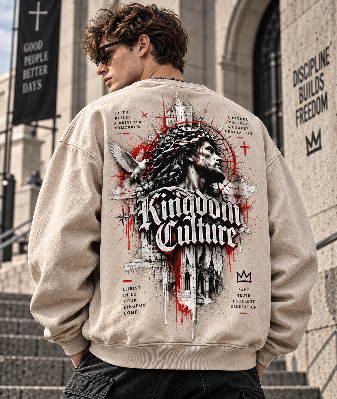 Kingdom Culture Vintage Washed Sweatshirt