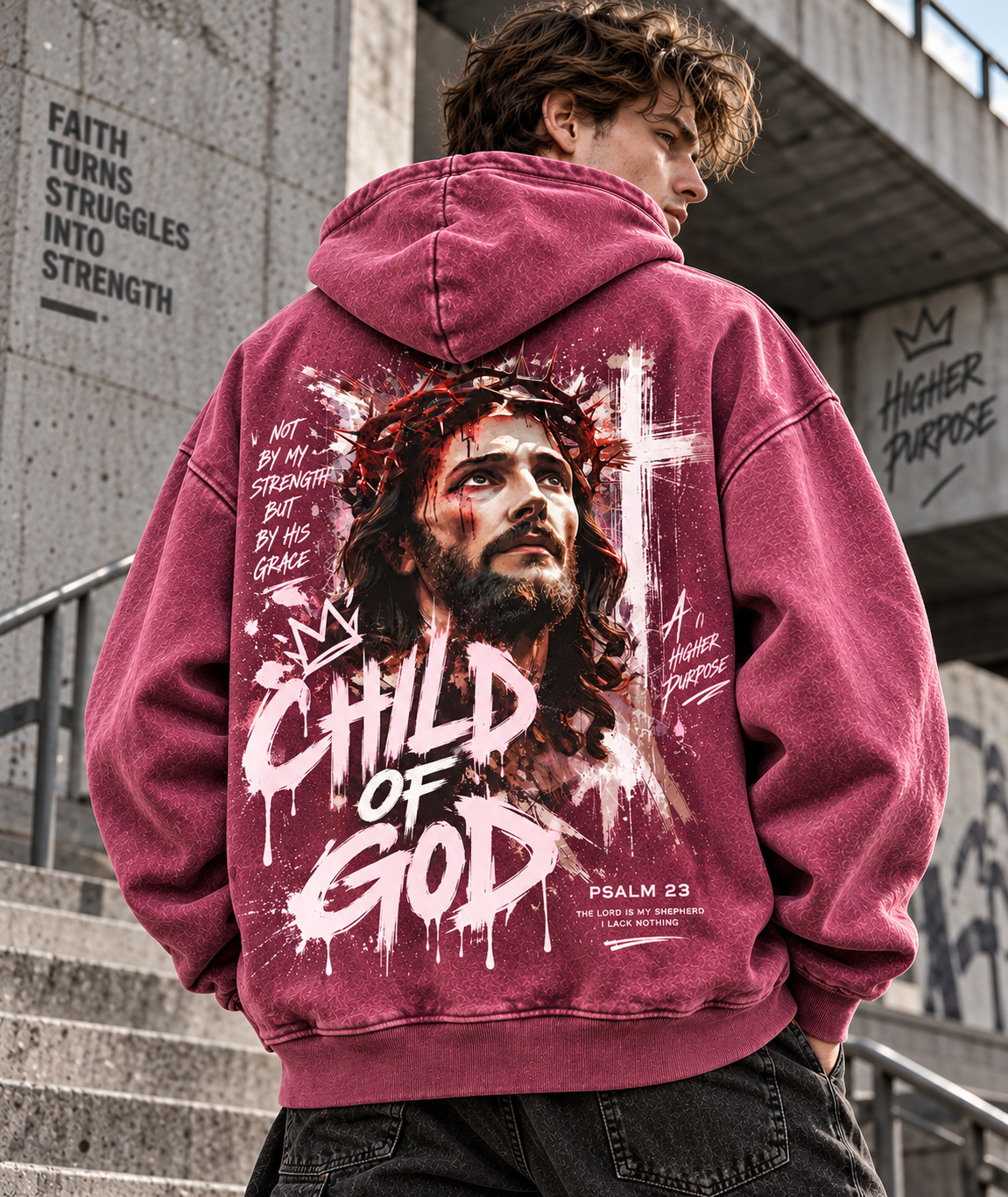 Child of God Vintage Faith Hoodie