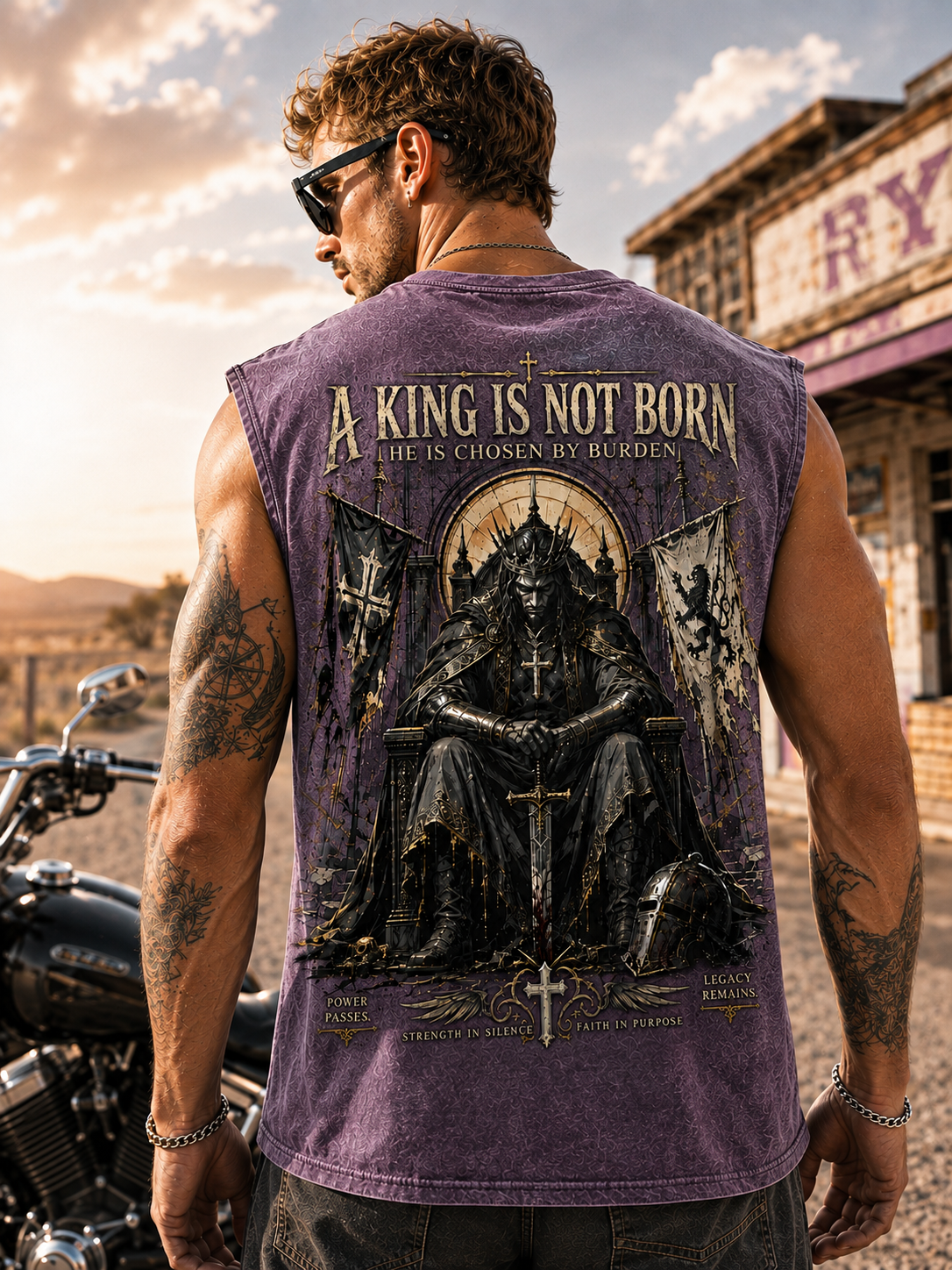 Medieval King Washed Tee – Gothic Vintage