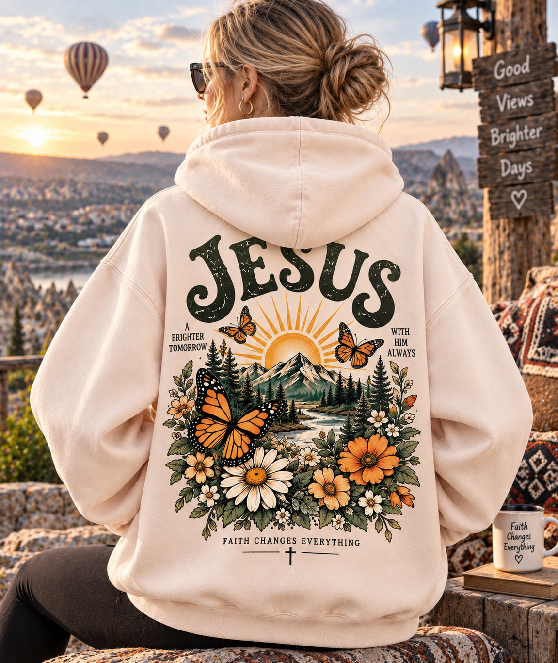 Jesus Faith & Brighter Days Hoodie