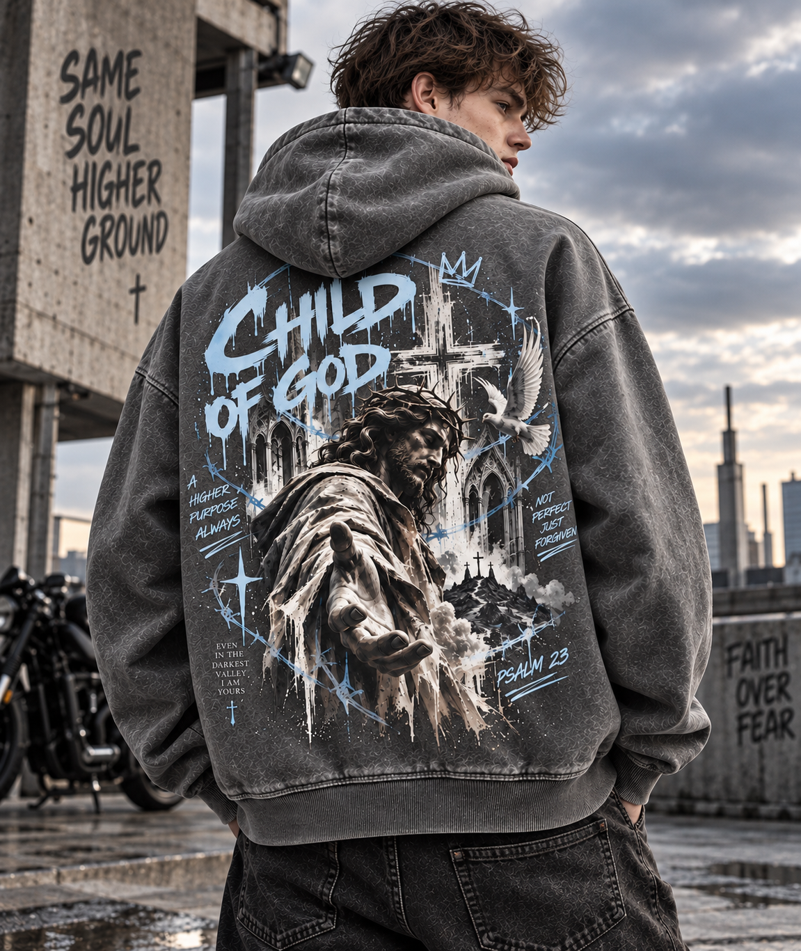 Child of God Vintage Hoodie – Faith Graphic