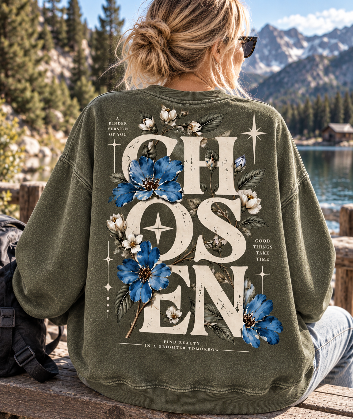 CHOSEN Floral Vintage Sweatshirt