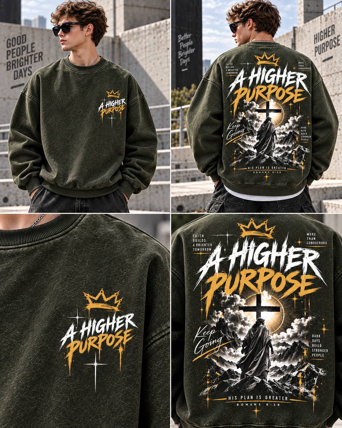 A Higher Purpose – Vintage Faith Sweatshirt