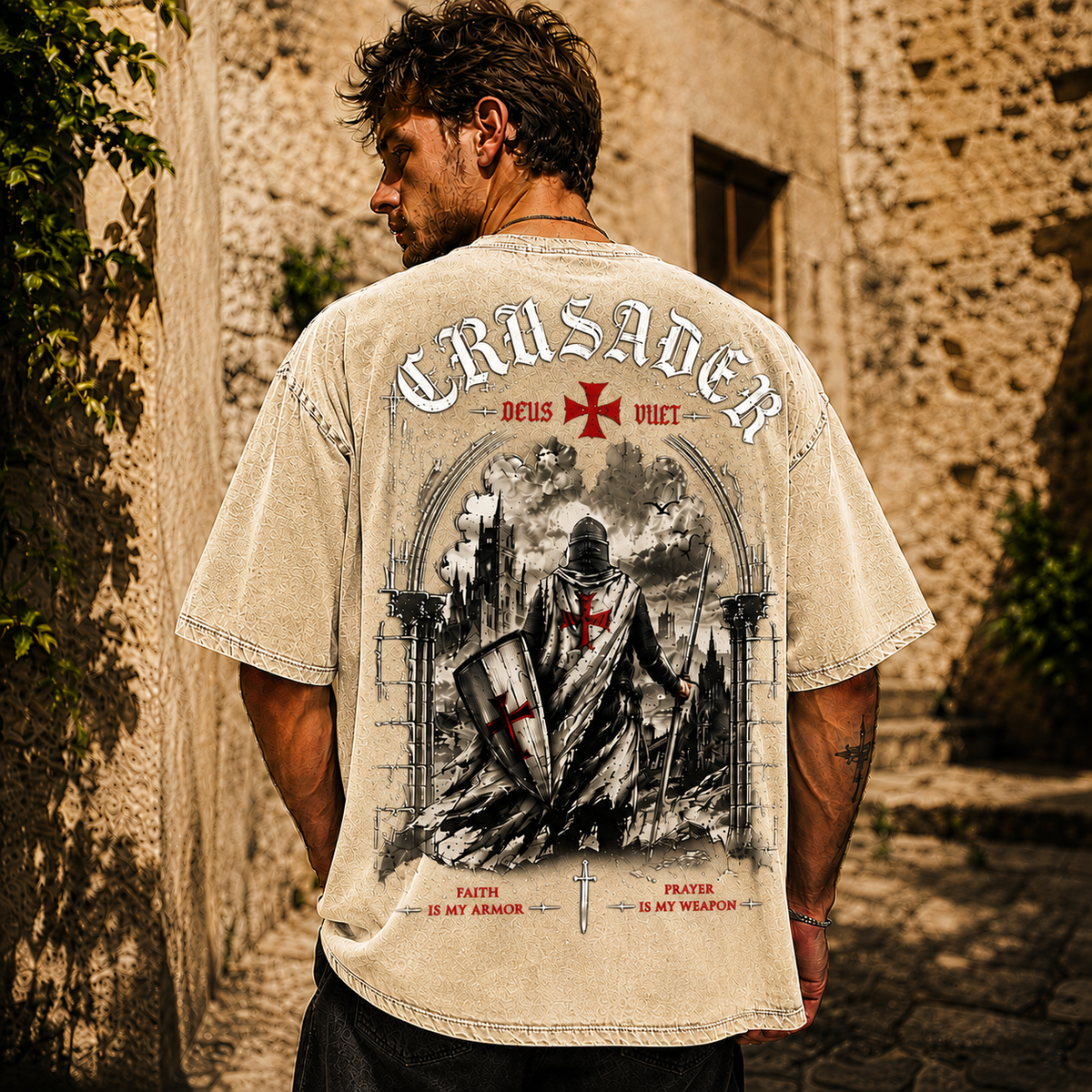 Crusader Vintage Oversized Tee