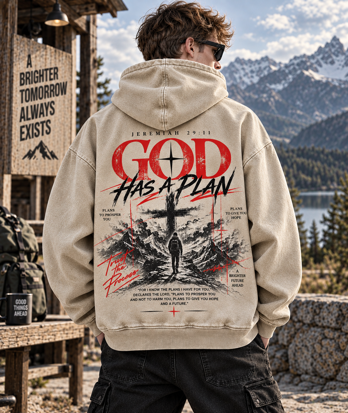 GOD Has a Plan – Vintage Faith Hoodie