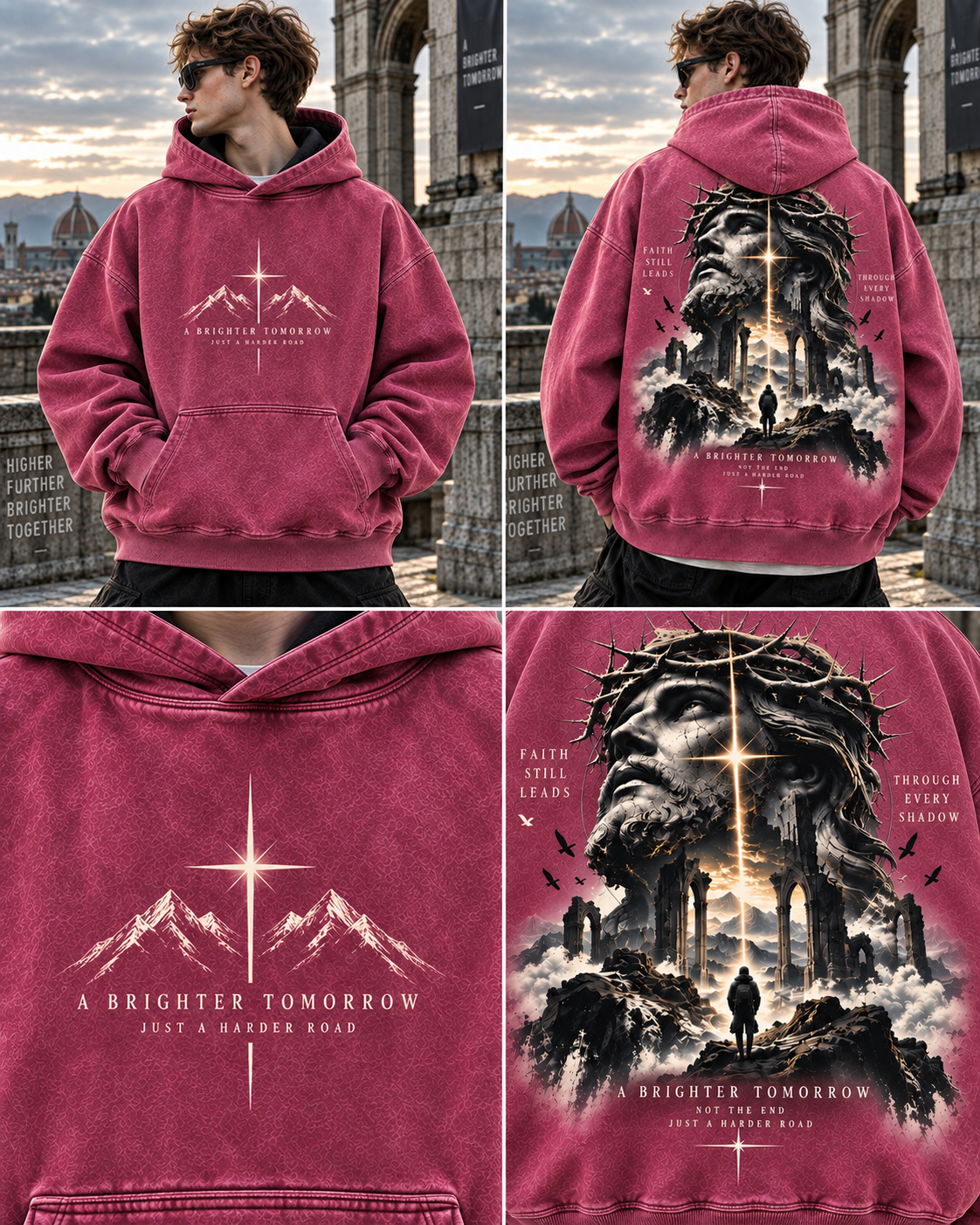 Faith Still Leads – Vintage Mountain Hoodie