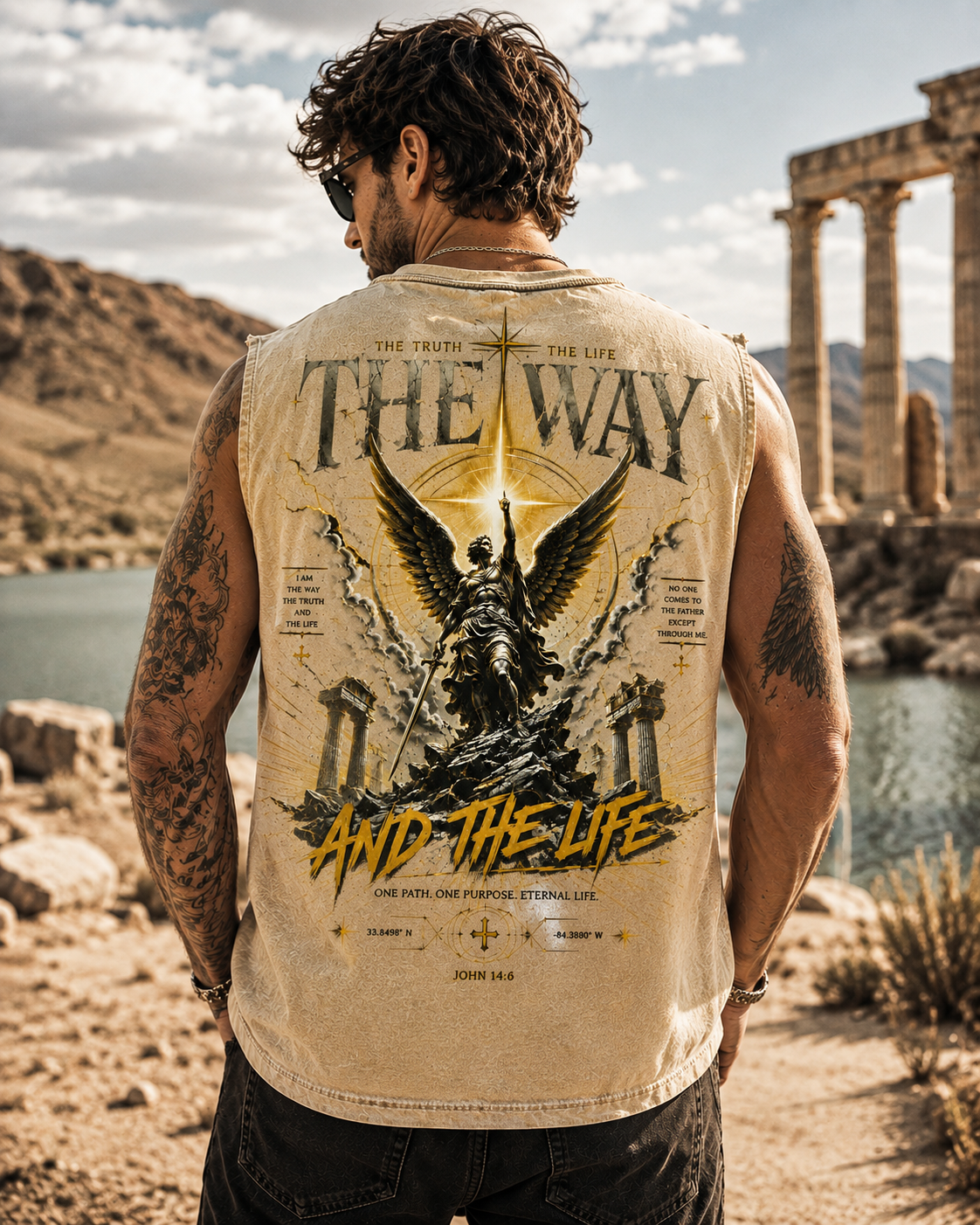 The Way – Vintage Faith Washed Tee
