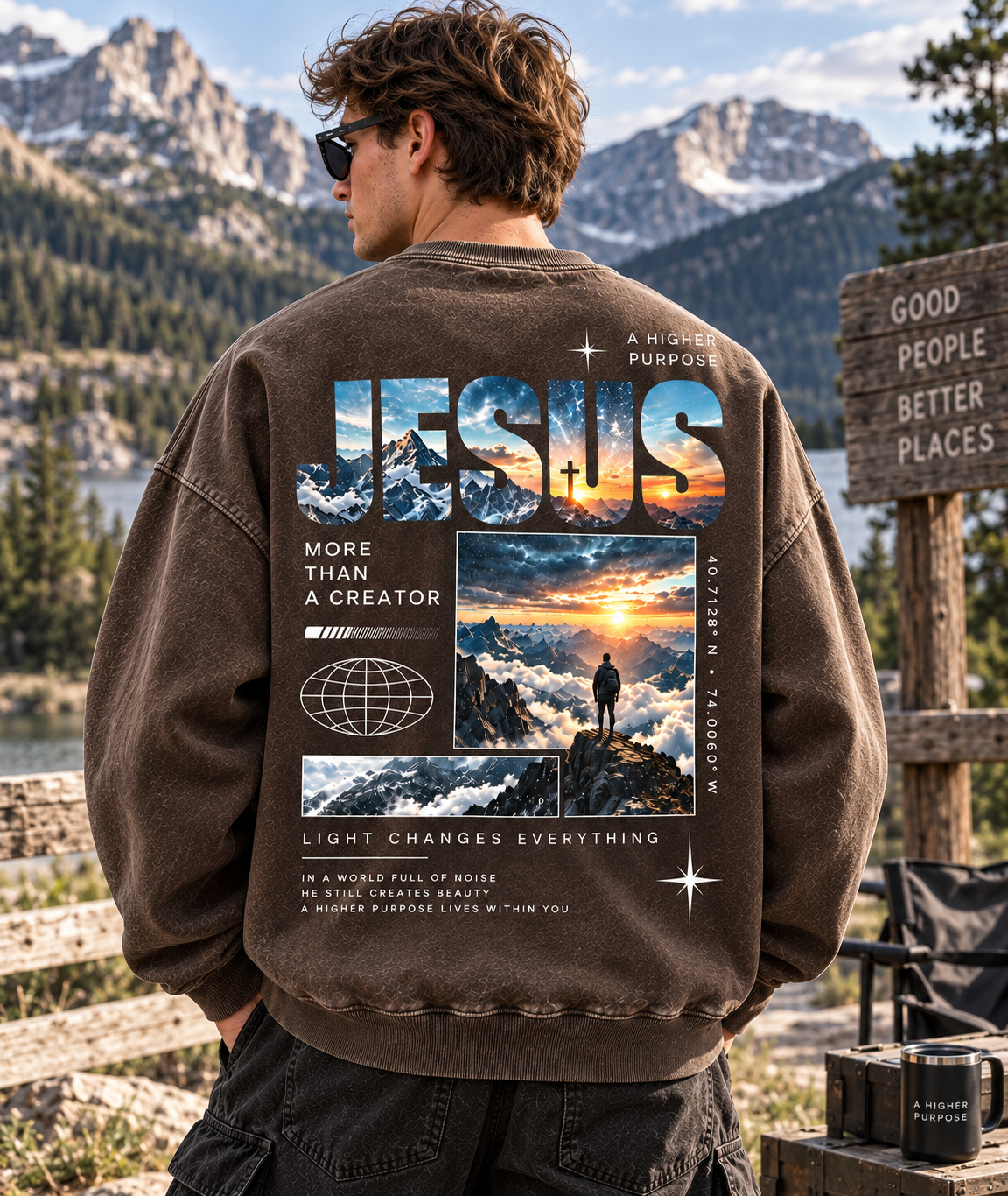 JESUS Higher Purpose Vintage Sweatshirt