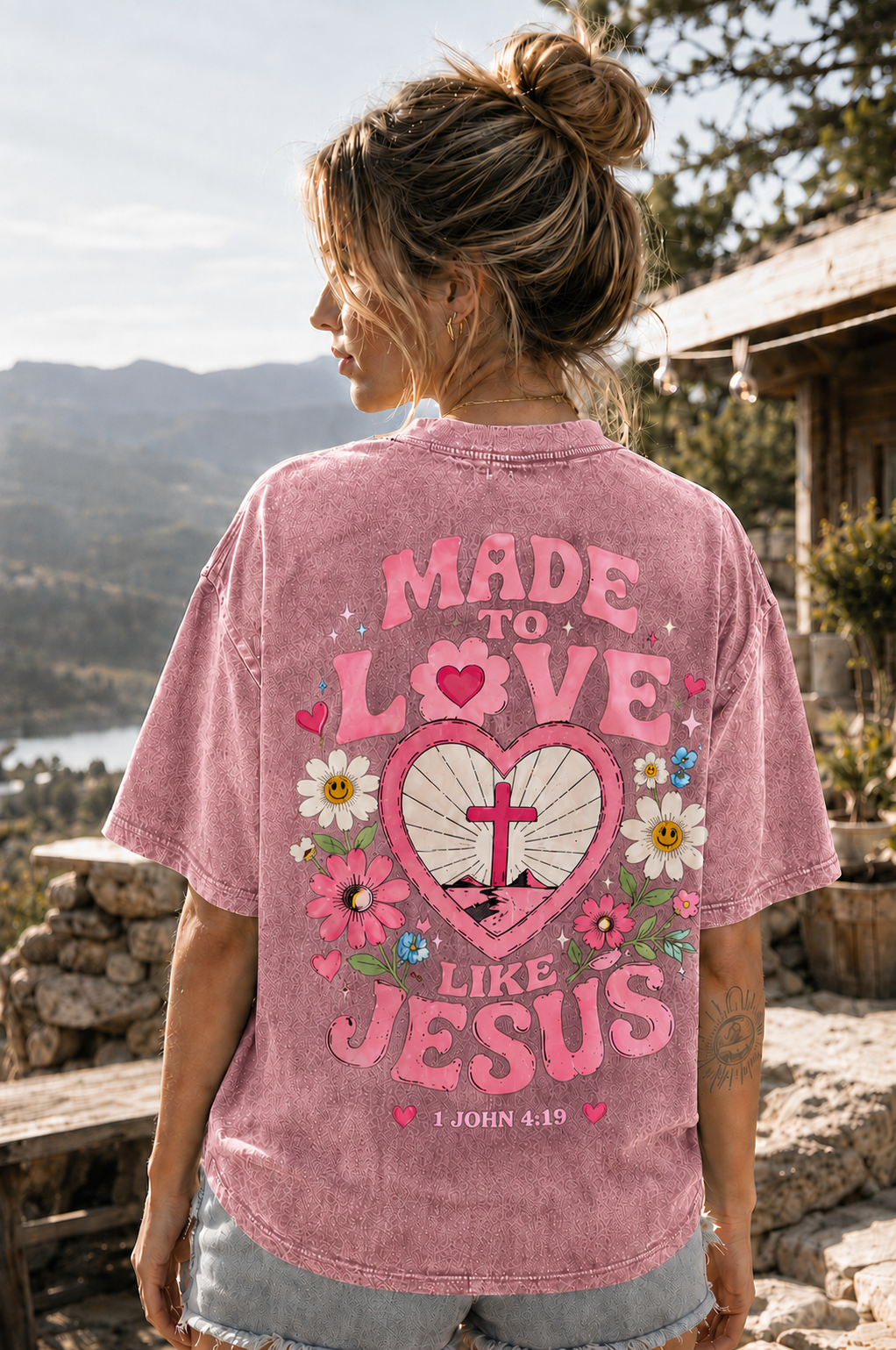 Made to Love Like Jesus – Vintage Christian Graphic Tee