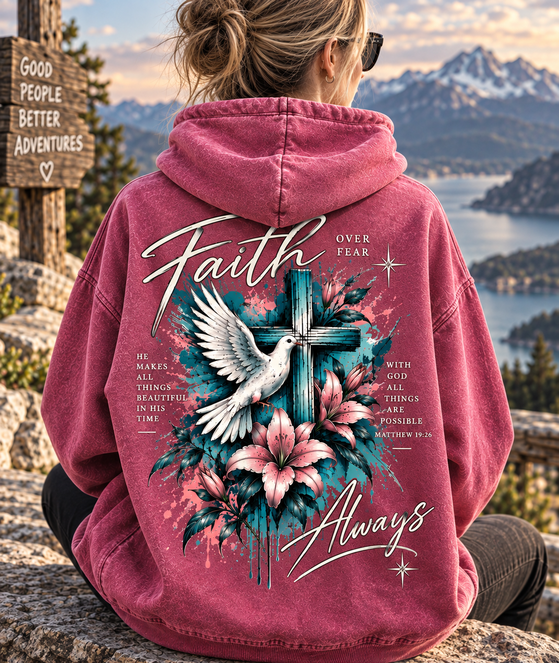 Faith Over Fear Hoodie – Vintage Christian Streetwear