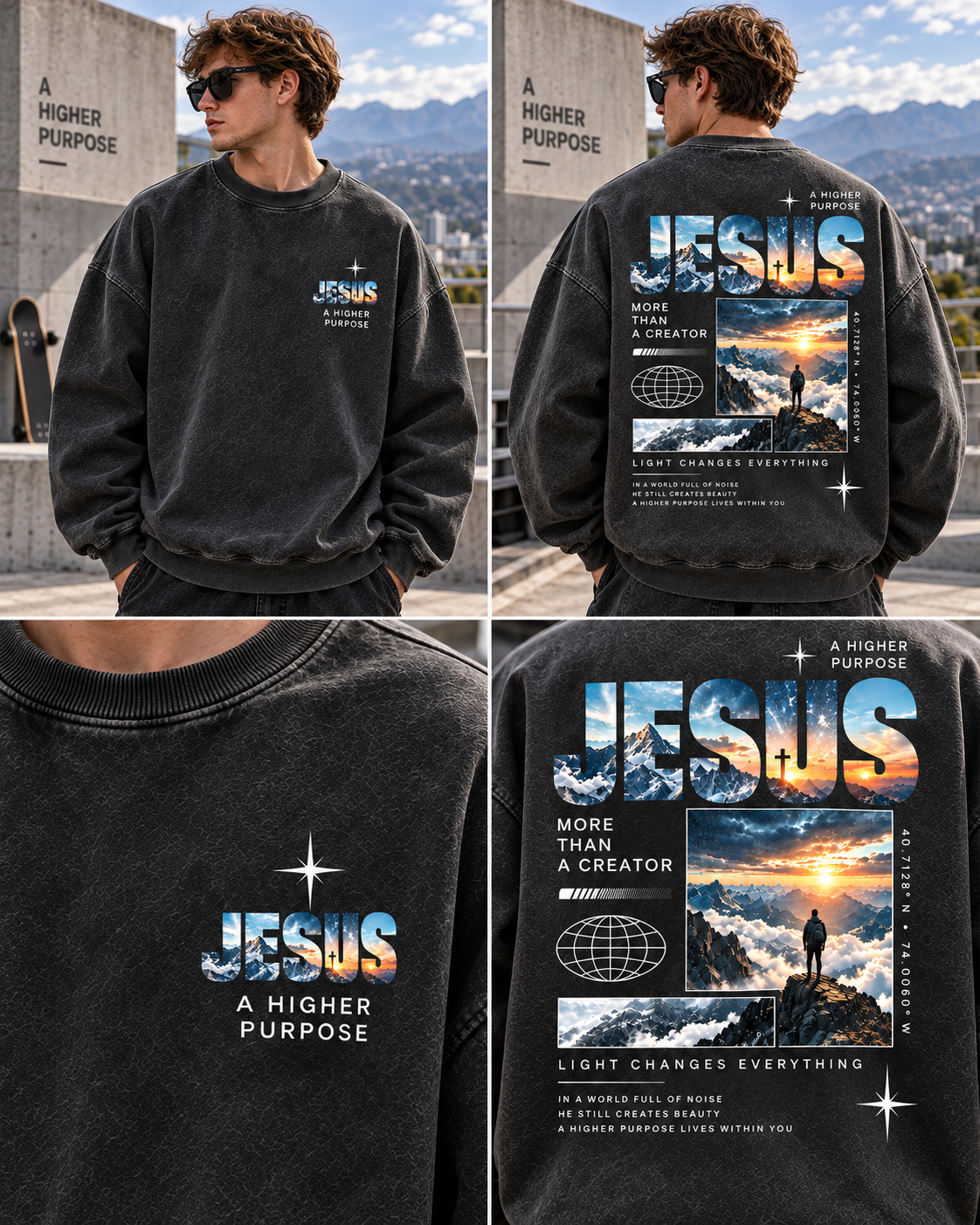 JESUS Higher Purpose Vintage Sweatshirt