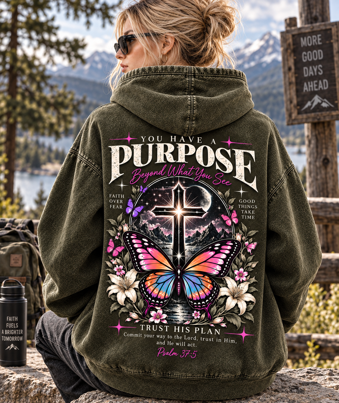 Purpose Faith Hoodie – Vintage Christian Style