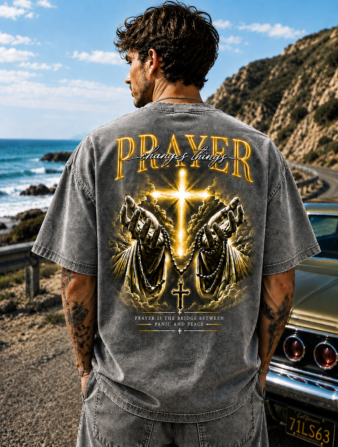 Prayer Changes Things — Vintage Washed Tee